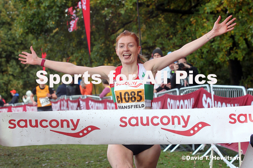 Senior women, National Cross Country Relay Champs., Berry Hill Park, Mansfield.  Photo: David T. Hewitson/Sports for All Pics